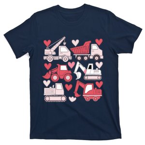 Valentines Day Construction Trucks Funny Boy T-Shirt