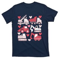 Valentines Day Construction Trucks Funny Boy T-Shirt