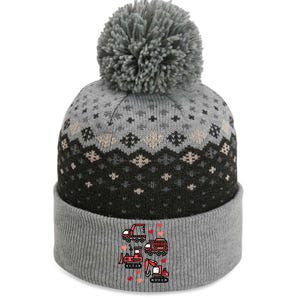 Valentines Day Construction Trucks Funny The Baniff Cuffed Pom Beanie