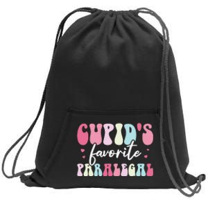 Valentines Day Cupids Favorite Paralegal Sweatshirt Cinch Pack Bag