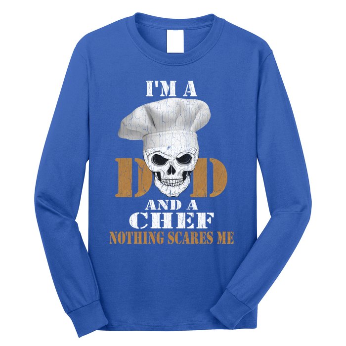 Vintage Dad Chef Retro Cook Bbq Distressed Gift Great Gift Long Sleeve Shirt