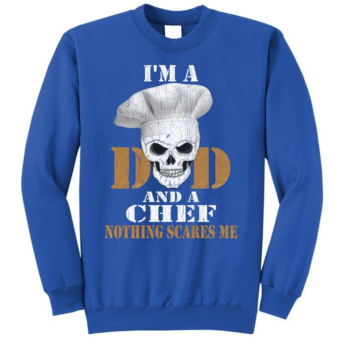 Vintage Dad Chef Retro Cook Bbq Distressed Gift Great Gift Sweatshirt