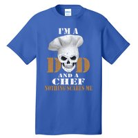 Vintage Dad Chef Retro Cook Bbq Distressed Gift Great Gift Tall T-Shirt