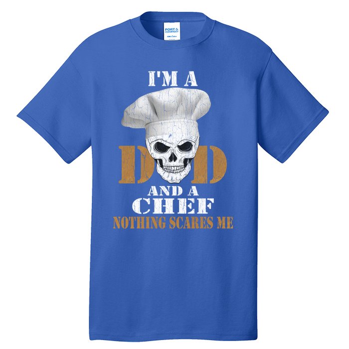 Vintage Dad Chef Retro Cook Bbq Distressed Gift Great Gift Tall T-Shirt