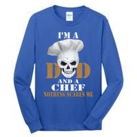 Vintage Dad Chef Retro Cook Bbq Distressed Gift Great Gift Tall Long Sleeve T-Shirt