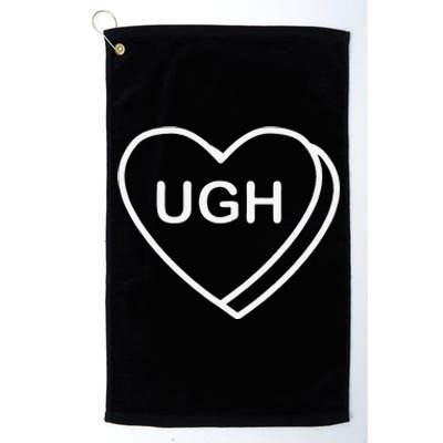 Valentine's Day Cutes Candy Heart Ugh Platinum Collection Golf Towel