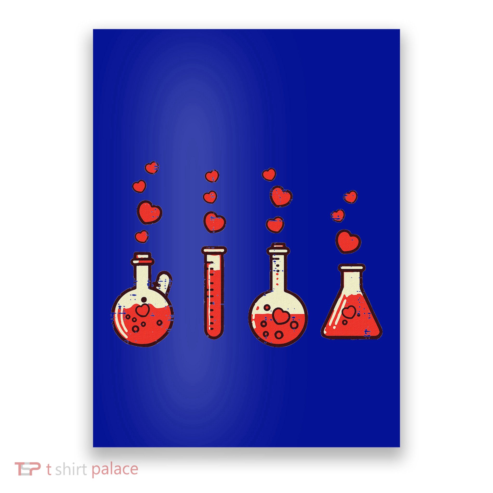 Valentines Day Chemistry Science Nerd Chemist Poster