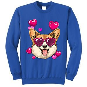 Valentines Day Corgi Heart Couples Love Day Corgi Dog Lover Gift Sweatshirt