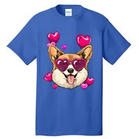 Valentines Day Corgi Heart Couples Love Day Corgi Dog Lover Gift Tall T-Shirt