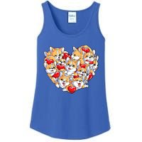 Valentines Day Corgi Heart Funny Corgis Dog Lovers Gift Ladies Essential Tank