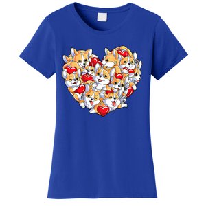 Valentines Day Corgi Heart Funny Corgis Dog Lovers Gift Women's T-Shirt