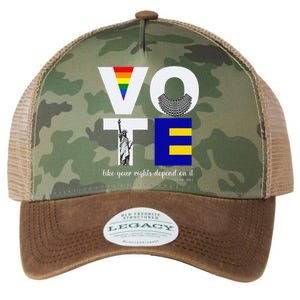 Vote Dissent Collar Statue of Liberty Pride Flag Equality Legacy Tie Dye Trucker Hat