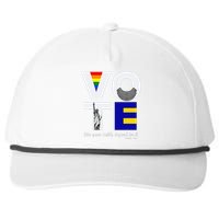 Vote Dissent Collar Statue of Liberty Pride Flag Equality Snapback Five-Panel Rope Hat