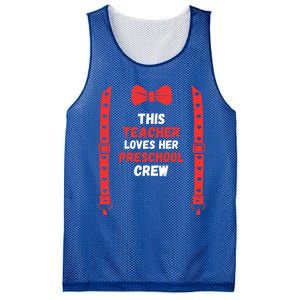 Valentines Day Custome This Teacher Loves Her Preschool Crew Gift Mesh Reversible Basketball Jersey Tank