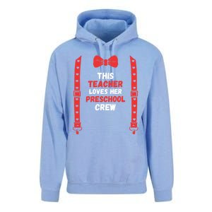 Valentines Day Custome This Teacher Loves Her Preschool Crew Gift Unisex Surf Hoodie