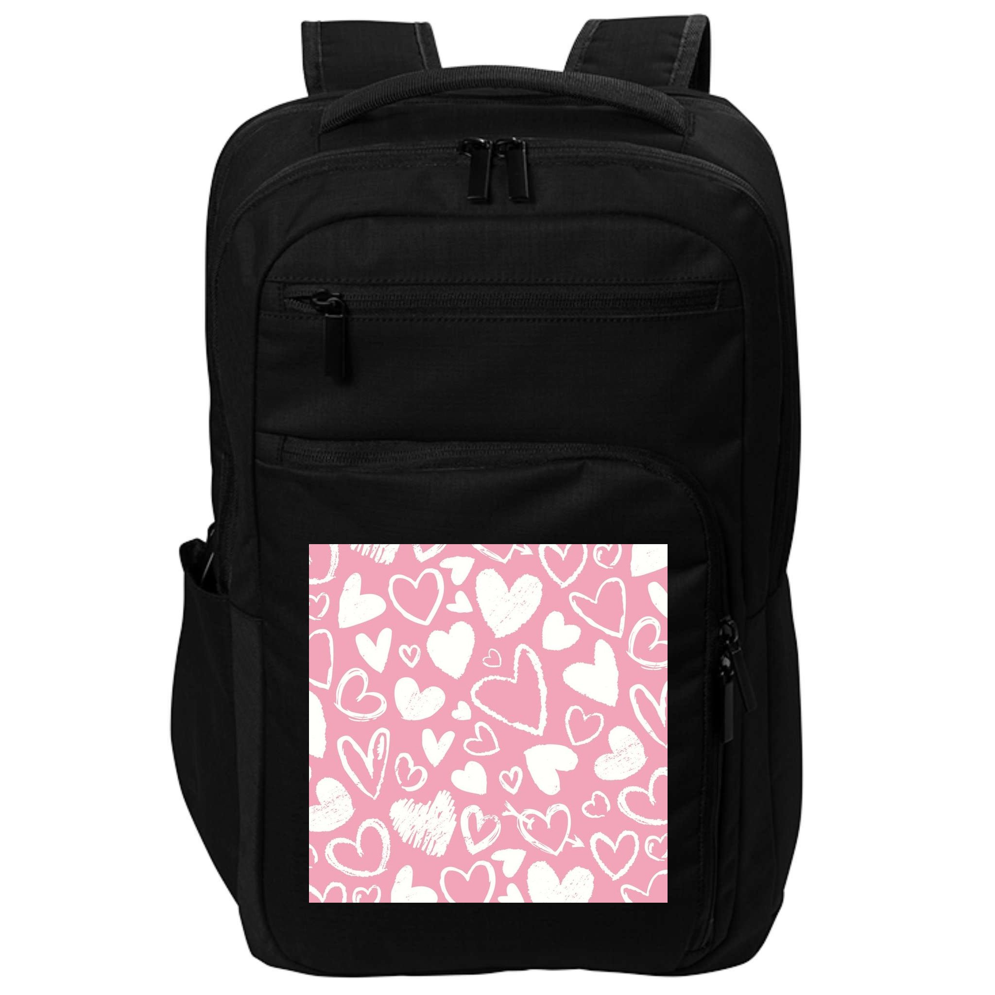 Valentines Day Cute Chalk Hearts Impact Tech Backpack