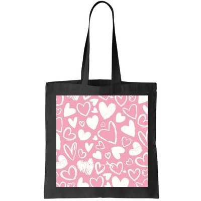 Valentines Day Cute Chalk Hearts Bag