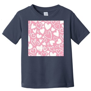 Valentines Day Cute Chalk Hearts Toddler T-Shirt