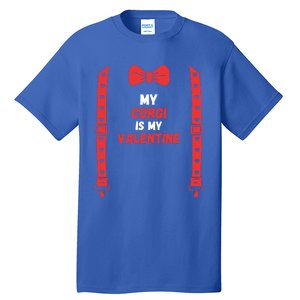 Valentines Day Custome My Corgi Is My Valentine Dog For Him Gift Tall T-Shirt