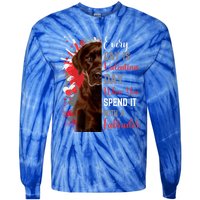 Valentines Day Chocolate Labrador Mom Mother Lab Mum Mummy Gift Tie-Dye Long Sleeve Shirt