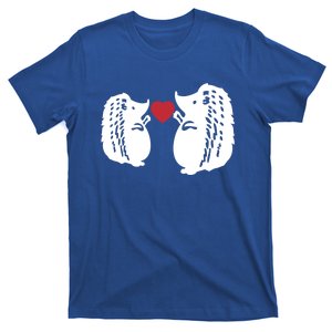 Valentines Day Costume Hedgehog Heart Love My Valentines Cool Gift T-Shirt