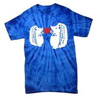 Valentines Day Costume Hedgehog Heart Love My Valentines Cool Gift Tie-Dye T-Shirt