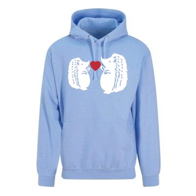 Valentines Day Costume Hedgehog Heart Love My Valentines Cool Gift Unisex Surf Hoodie