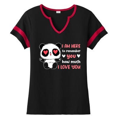 Valentine's Day Couples Saying Love Panda Pajama Meaningful Gift Ladies Halftime Notch Neck Tee