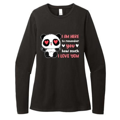 Valentine's Day Couples Saying Love Panda Pajama Meaningful Gift Womens CVC Long Sleeve Shirt