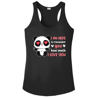 Valentine's Day Couples Saying Love Panda Pajama Meaningful Gift Ladies PosiCharge Competitor Racerback Tank