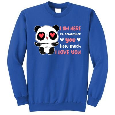 Valentine's Day Couples Saying Love Panda Pajama Meaningful Gift Sweatshirt