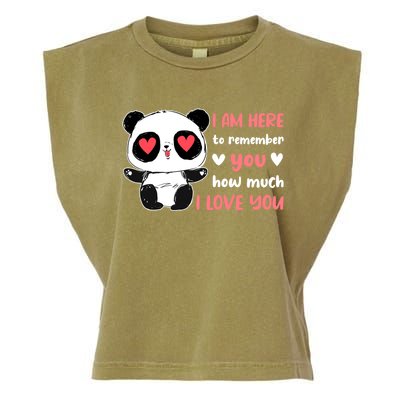 Valentine's Day Couples Saying Love Panda Pajama Meaningful Gift Garment-Dyed Women's Muscle Tee