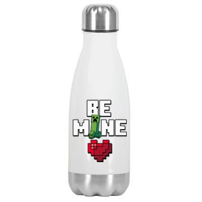 Valentines Day Creeper Be Mine Heart Stainless Steel Insulated Water Bottle