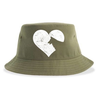 Valentine's Day Cute Ger Shepherd Dog Lover Dog Mom Dad Gift Sustainable Bucket Hat