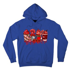 Valentines Day Coffee Valentine Latte Funny Gift Hoodie