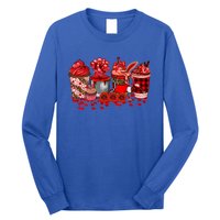 Valentines Day Coffee Valentine Latte Funny Gift Long Sleeve Shirt