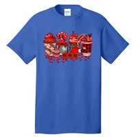 Valentines Day Coffee Valentine Latte Funny Gift Tall T-Shirt