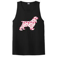 Valentines Day Cocker Spaniel Hearts Puppy Dog Lover PosiCharge Competitor Tank