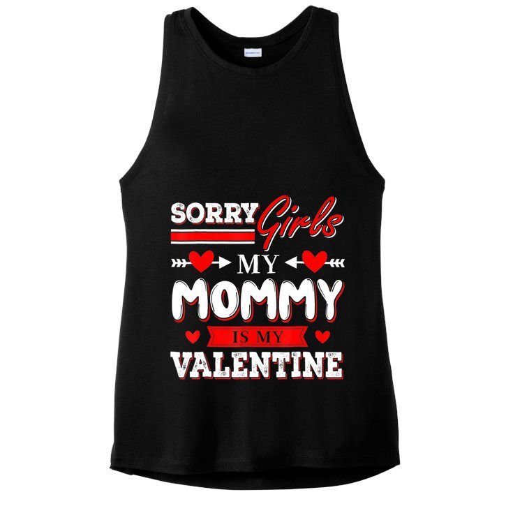 Valentines Day Cute Mommy Is My Valentine Sorry Ladies PosiCharge Tri-Blend Wicking Tank