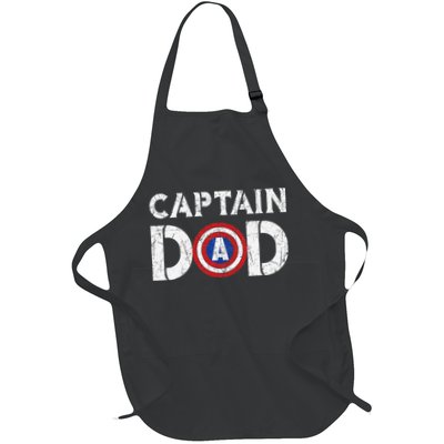 Vintage Dad Captain American Flag Father Day Gift Apron