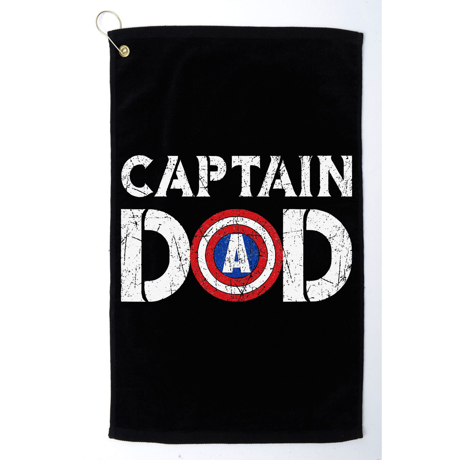 Vintage Dad Captain American Flag Father Day Gift Golf Towel