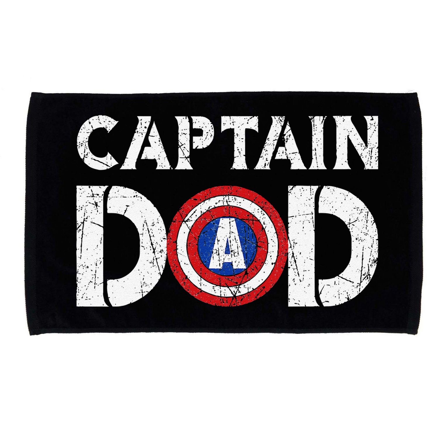 Vintage Dad Captain American Flag Father Day Gift Microfiber Hand Towel