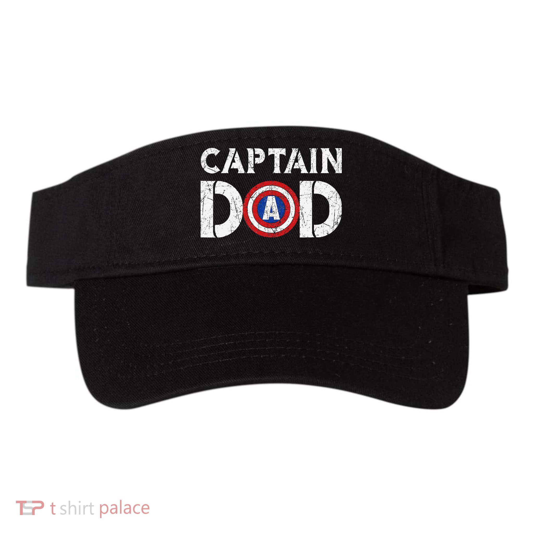 Vintage Dad Captain American Flag Father Day Gift Visor