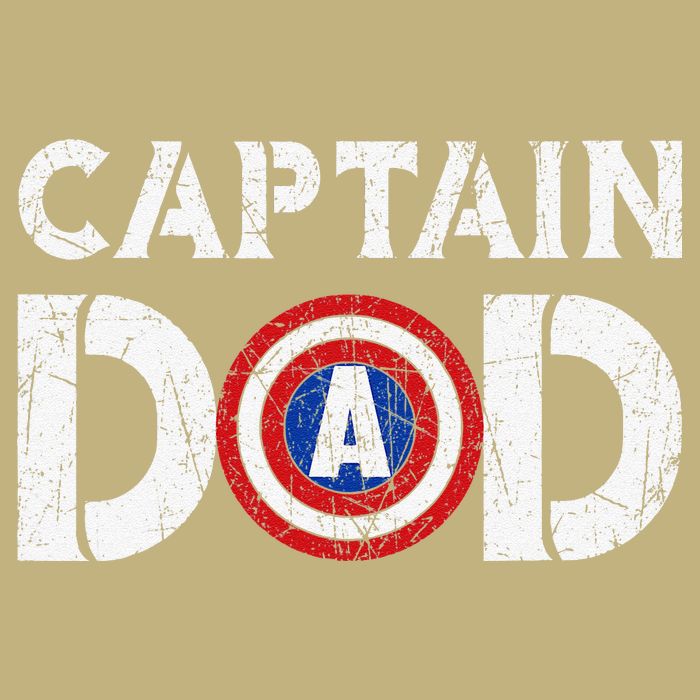 Vintage Dad Captain American Flag Father Day Gift Hoodie