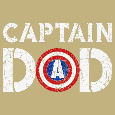 Vintage Dad Captain American Flag Father Day Gift T-Shirt
