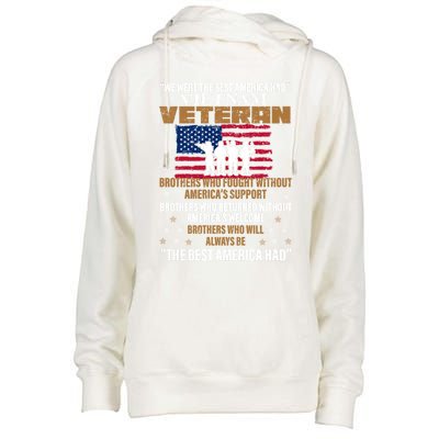 Veterans Day Cute Gift Vietnam Veteran The Best America Had Gift Womens Funnel Neck Pullover Hood