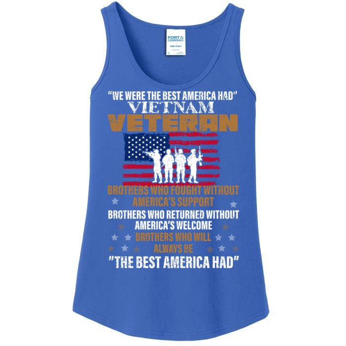 Veterans Day Cute Gift Vietnam Veteran The Best America Had Gift Ladies Essential Tank