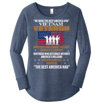 Veterans Day Cute Gift Vietnam Veteran The Best America Had Gift Women's Perfect Tri Tunic Long Sleeve Shirt