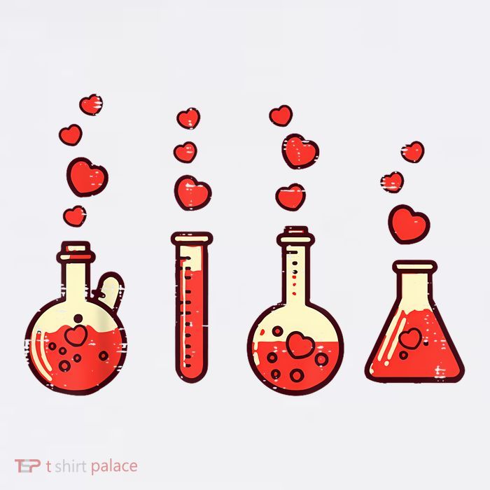 Valentines Day Chemistry Science Nerd Chemist Button