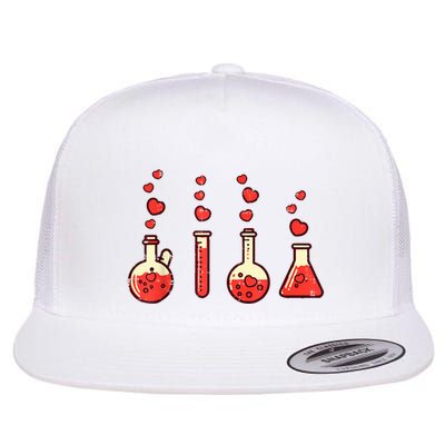 Valentines Day Chemistry Science Nerd Chemist Flat Bill Trucker Hat